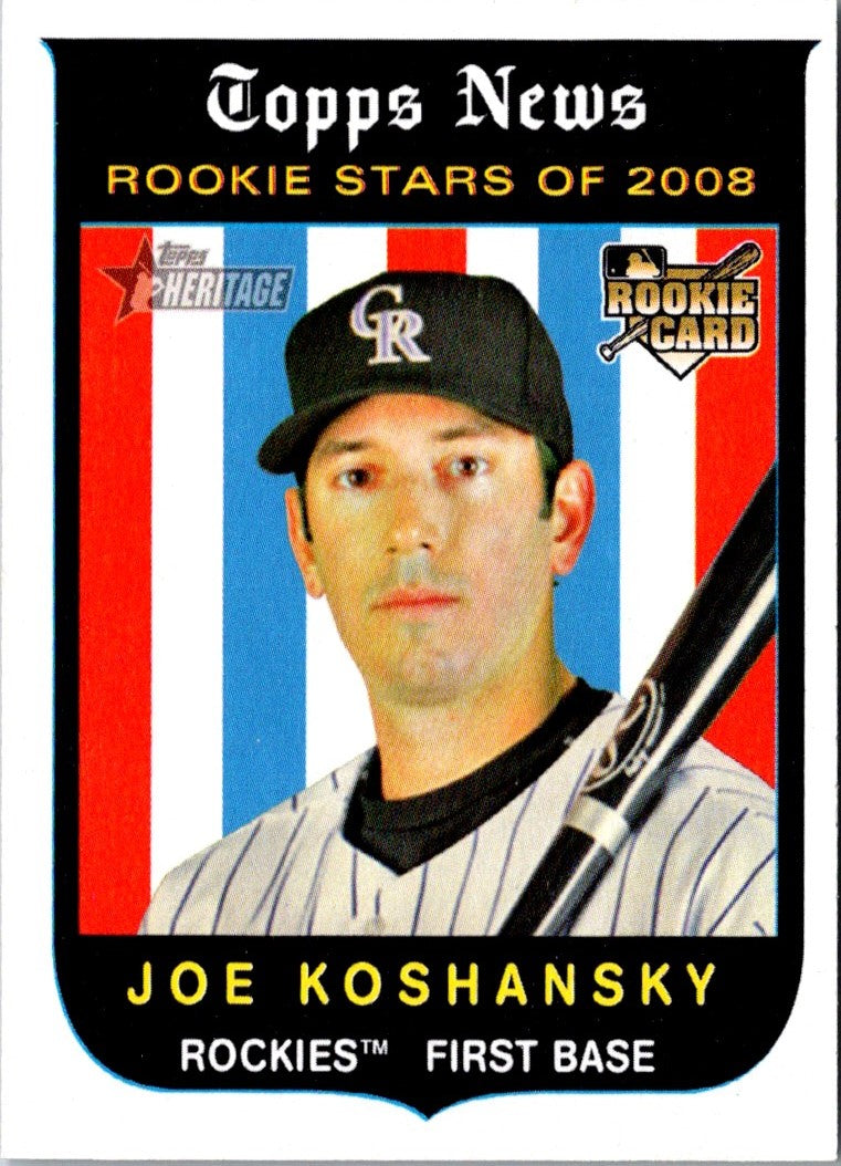 2008 Topps Heritage Joe Koshansky