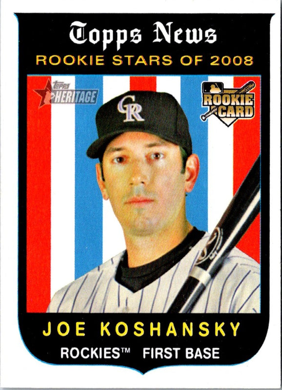 2008 Topps Heritage Joe Koshansky #132