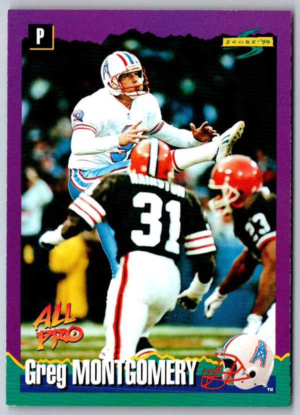 1994 Score Greg Montgomery #62