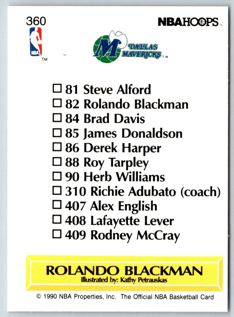 1990 Hoops Rolando Blackman