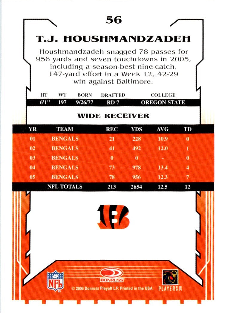 2006 Score T.J. Houshmandzadeh