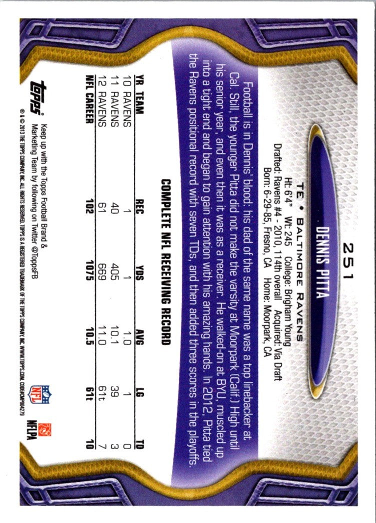 2013 Topps Dennis Pitta