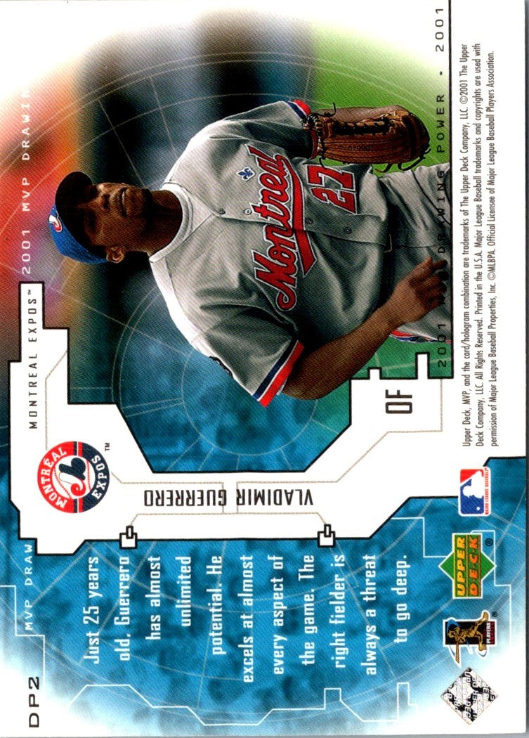 2001 Upper Deck MVP Drawing Power Vladimir Guerrero