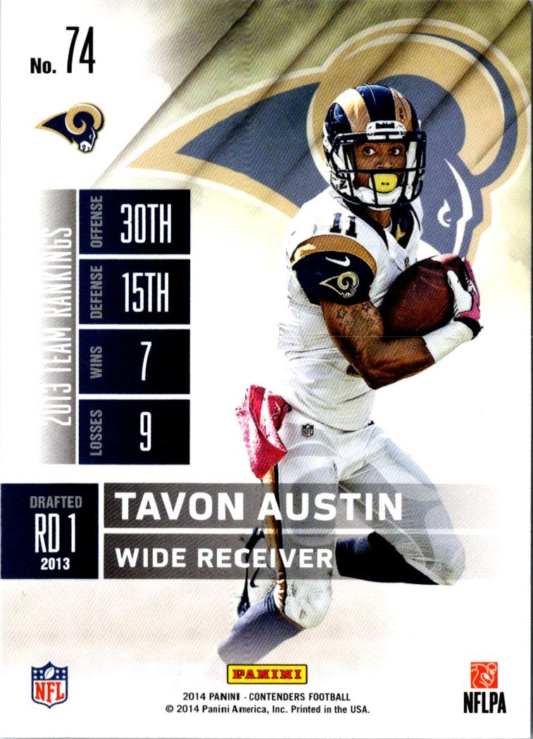 2014 Panini Contenders Tavon Austin