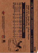 2001 Fleer Tradition Anthony Simmons