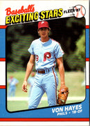 1987 Fleer Exciting Stars Von Hayes