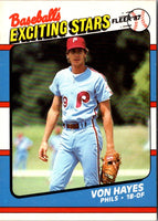 1987 Fleer Exciting Stars Von Hayes #23