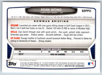 2013 Bowman Kean Wong #BDPP51