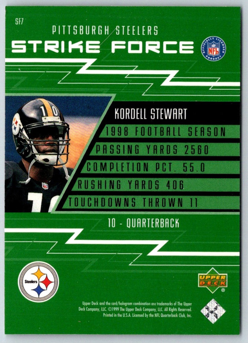 1999 Upper Deck Strike Force Kordell Stewart