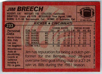 1983 Topps Jim Breech #233