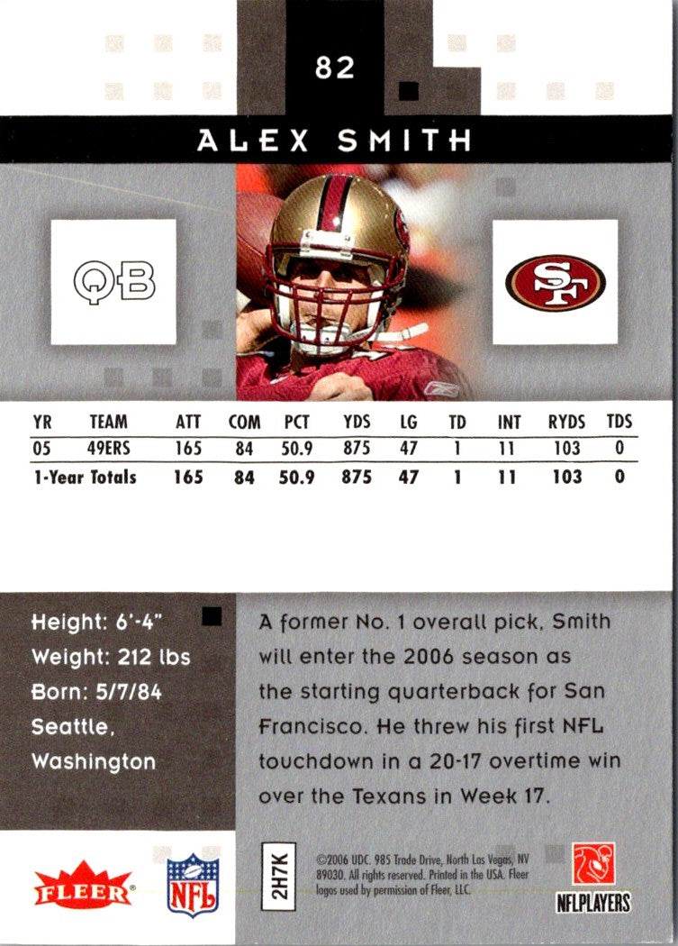 2006 Upper Deck Alex Smith