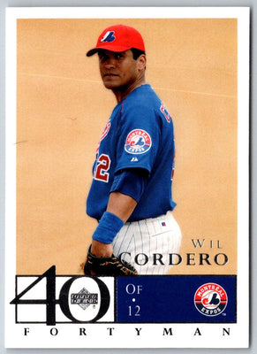 2003 Upper Deck 40-Man Wil Cordero #561