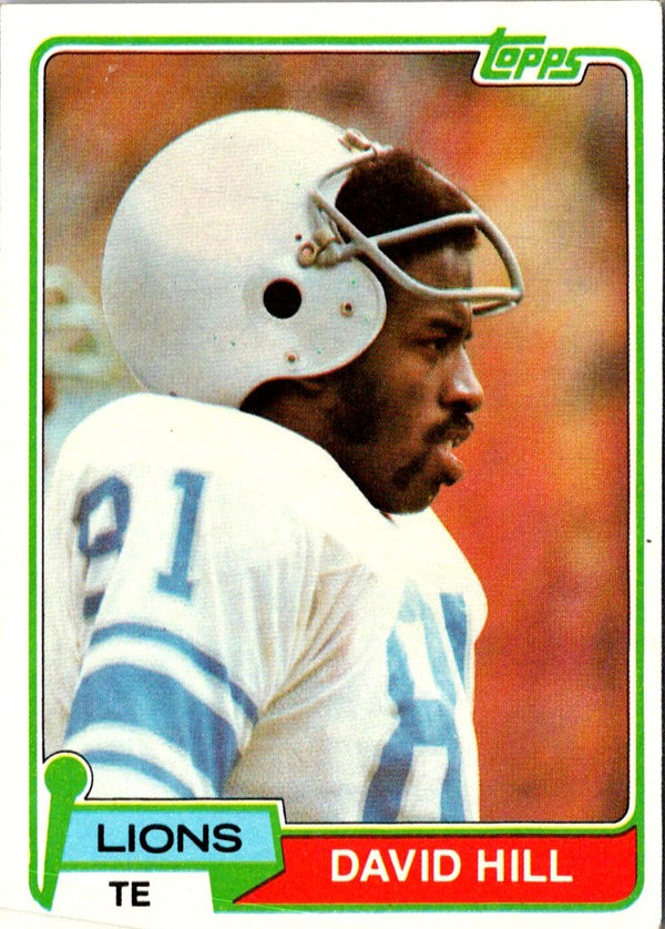 1981 Topps David Hill #485