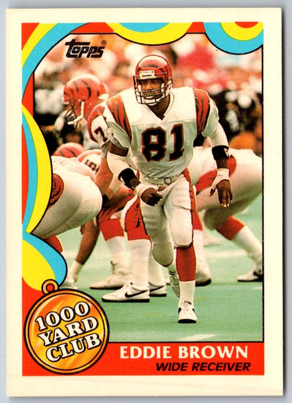 1989 Topps 1000 Yard Club Eddie Brown #6