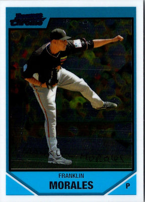 2007 Bowman Draft Picks & Prospects Chrome Franklin Morales #BDPP74