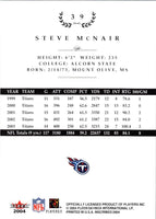 2004 Sun Superstar Quarterbacks Stickers Steve McNair #9