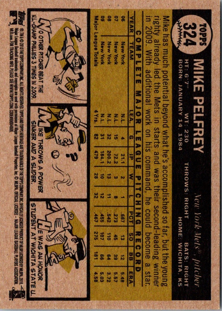 2010 Topps Heritage Mike Pelfrey