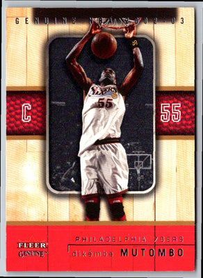 2002 Fleer Genuine Dikembe Mutombo #73