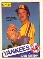 1985 O-Pee-Chee Eddie Whitson #98