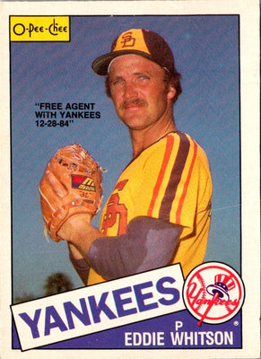 1985 O-Pee-Chee Eddie Whitson #98