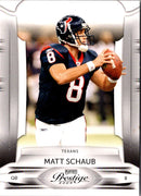 2009 Playoff Prestige Matt Schaub