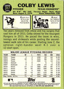 2016 Topps Heritage Colby Lewis
