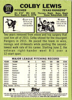 2016 Topps Heritage Colby Lewis #317