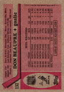 1987 O-Pee-Chee Don Beaupre