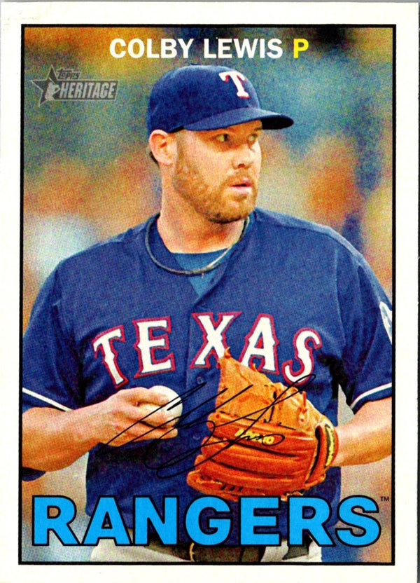 2016 Topps Heritage Colby Lewis #317