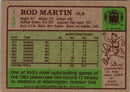 1984 Topps Rod Martin