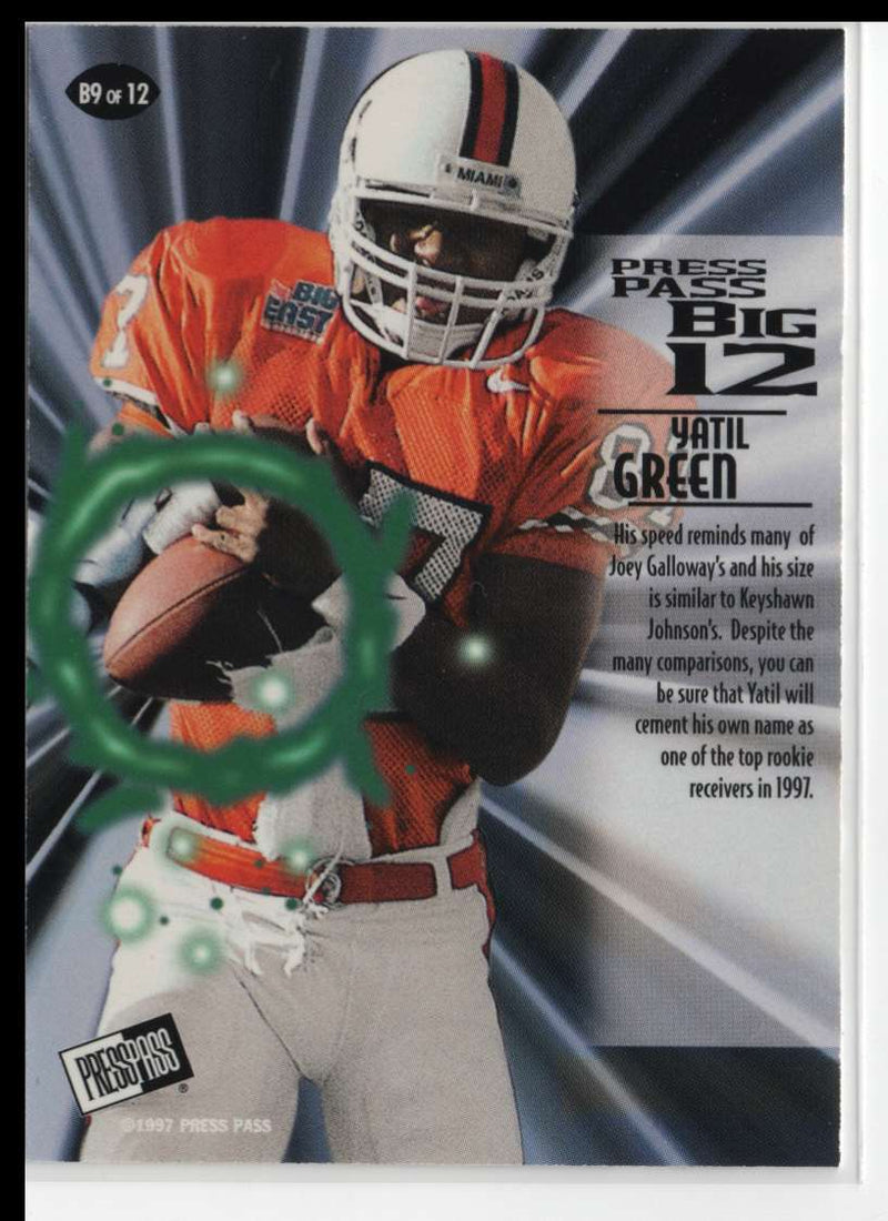 1997 Press Pass Big 12 Yatil Green