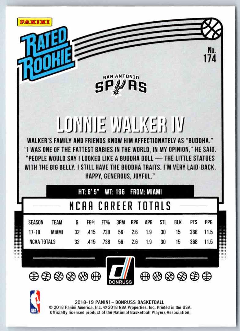 2018 Donruss Lonnie Walker