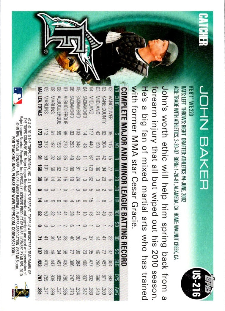 2010 Topps Update John Baker