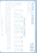 1989 Collegiate Collection North Carolina's Finest York Larese