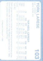 1989 Collegiate Collection North Carolina's Finest York Larese #103