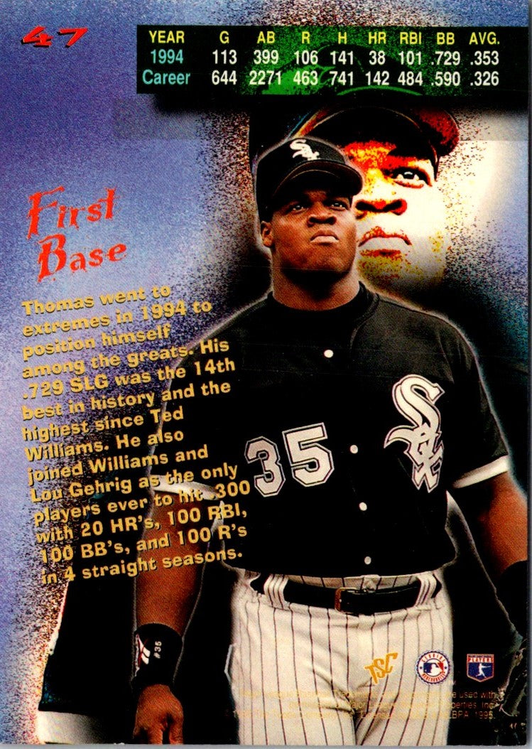 1995 Stadium Club Super Team World Series Frank Thomas