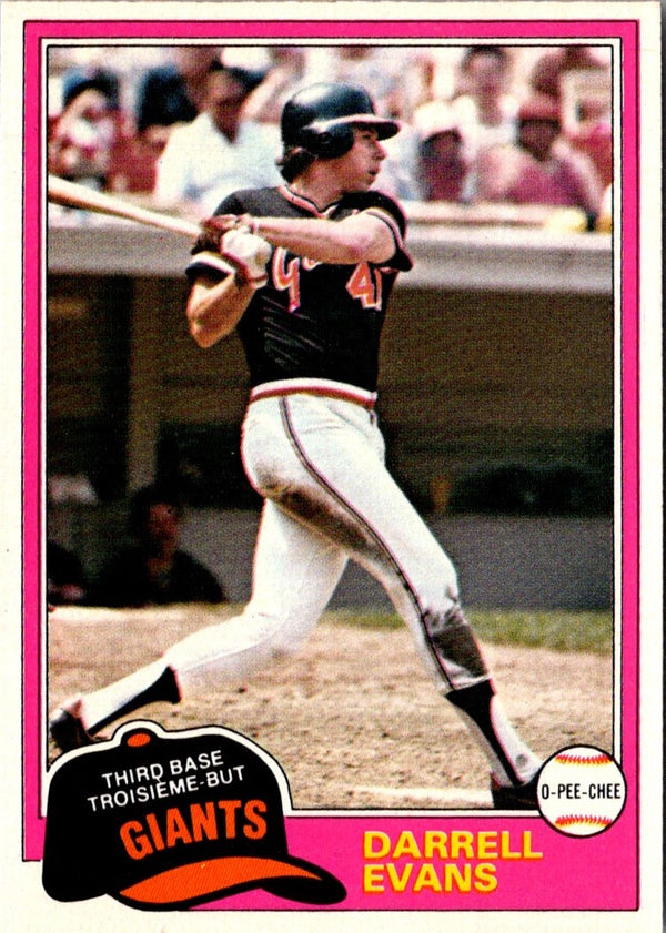 1981 O-Pee-Chee Darrell Evans #69