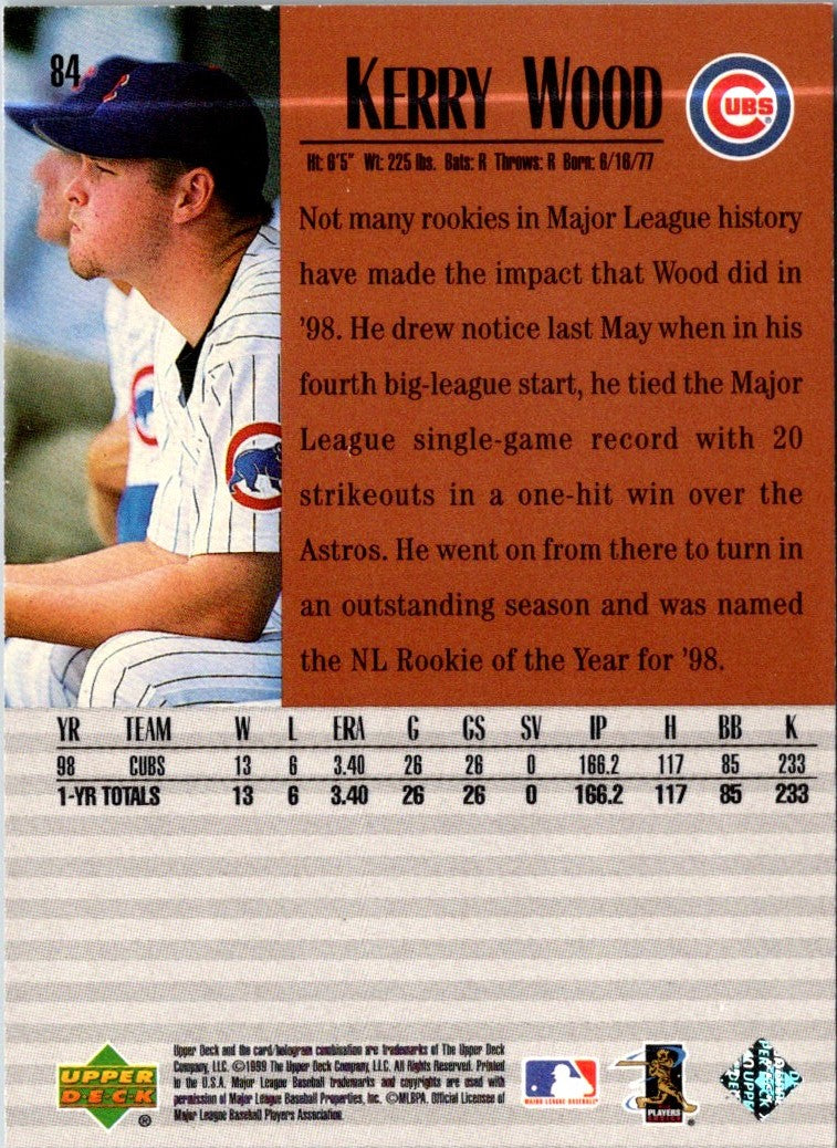 1999 Upper Deck Century Legends Kerry Wood