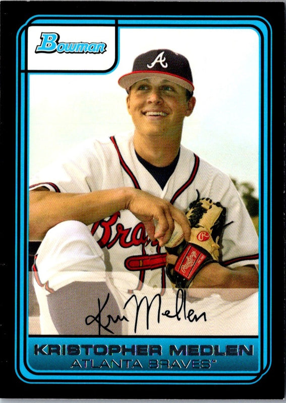 2006 Bowman Kristopher Medlen #DP58