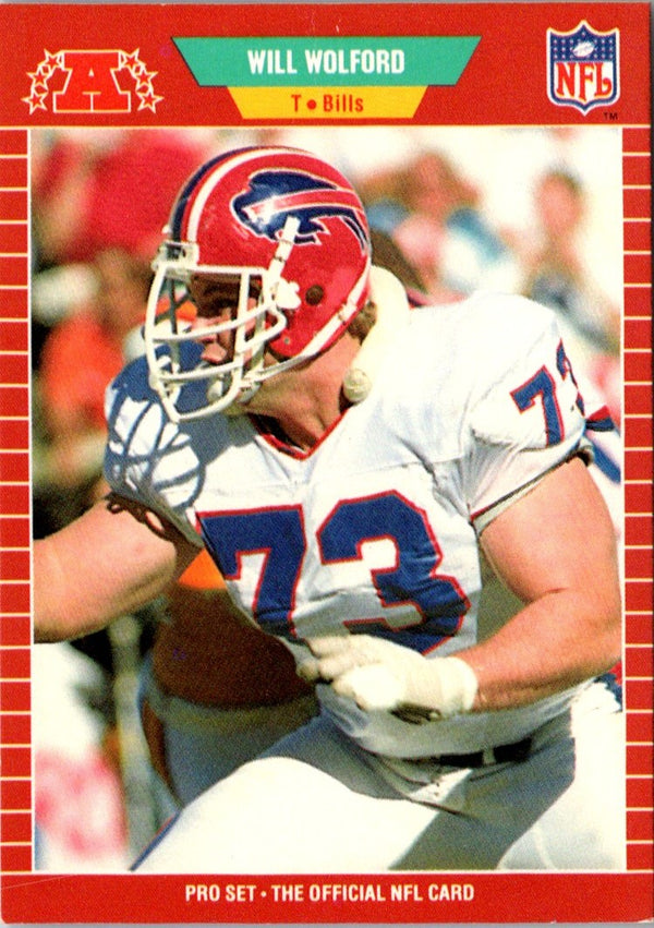 1989 Pro Set Will Wolford #33 Rookie