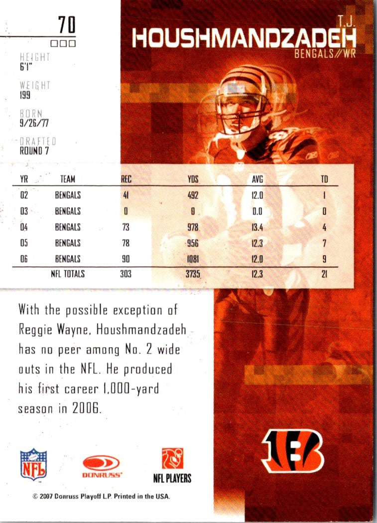 2007 Leaf Rookies & Stars T.J. Houshmandzadeh