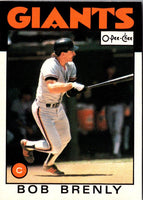 1986 O-Pee-Chee Bob Brenly #307