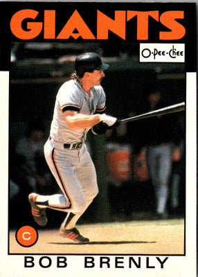 1986 O-Pee-Chee Bob Brenly #307