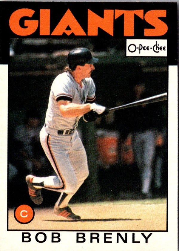 1986 O-Pee-Chee Bob Brenly #307