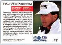 1991 Proset World League Roman Gabriel #131
