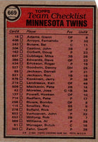 1981 Topps Minnesota Twins - John Goryl #669