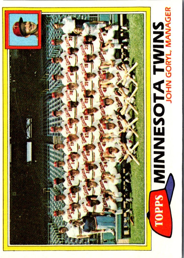 1981 Topps Minnesota Twins - John Goryl #669
