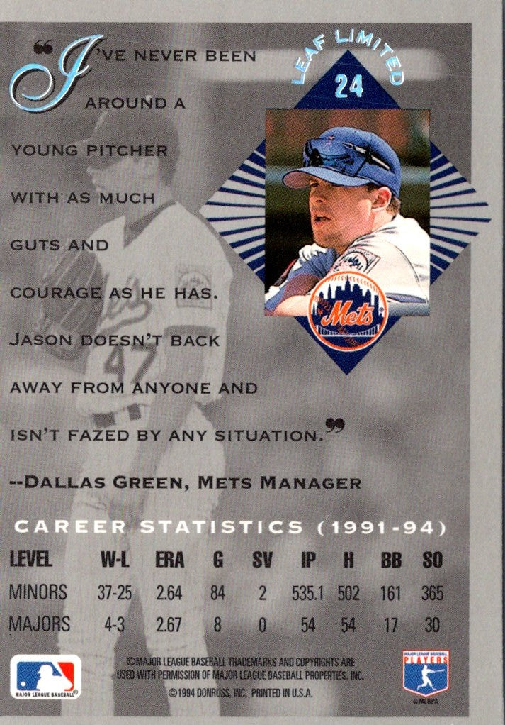 1994 Leaf Limited Jason Jacome