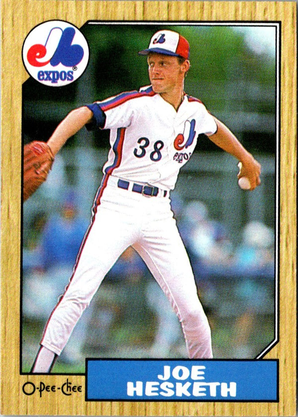 1987 O-Pee-Chee Joe Hesketh #189