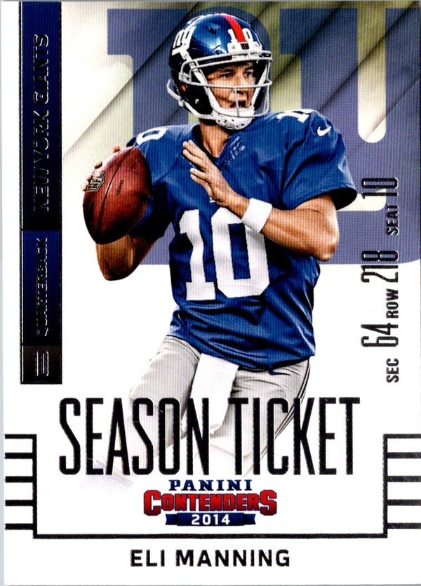 2014 Panini Contenders Eli Manning #49